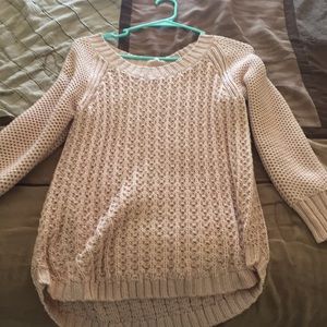 Pale pink Calvin Klein knitted sweater L